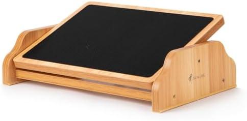 StrongTek Ergonomic Rocking Foot Rest for Under Desk, Adjustable Foot Stool with Non-Slip Surface, Three Positions for Comfort & Stability, Enhances Posture & Circulation, Ideal for Office & Home Use