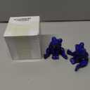 Ceramic Frog Toilet Bolt Covers Decorative, Set of 2 Tall Toilet Bolt Caps,Cute Frog Toilet Screw Cover Caps, Toilet Caps for Bottom of Toilet for Bathroom Decor, Easy to Install (B - Blue)