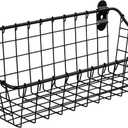 Vintage Living Cabinet & Wall Mount Basket - Small