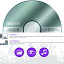 2 x Maxell  639031, Platinum DVD+R - High Capacity Write-Once Discs for Videos & Digital Storage - 4.7GB Storage with 16X Write Speed Up To 120 Min, Exceptional Archival Life  Pack 5