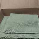 Urvoix Bathroom Rugs Sets 3 Piece, Non-Slip Chenille Bath Rug - Ultra Soft, Washable, Super Absorbent Bath Mat for Bathroom, Toilet and Tub (Sage)