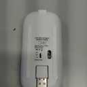 LED Bluetooth Mouse for Laptop/iPad/MacBook Air, USB-C Rechargeable Silent Wireless Mouse, Built-in Mouse Jiggler, 4-Mode Multi-Device Mouse for macOS/iOS/Windows/Android, White