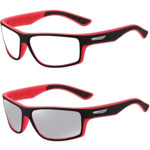 Wraparound full lens Safety Glasses with Readers photochromic Sport Magnifying Safety Reading Goggles for Men Women
