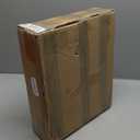 Small Round Side Table - 3-Tier Oval Accent Table for Small Spaces, Rustic Wood and Metal Couch End Table, Nightstand for Bedroom or End Table Living Room, Set of 2, Charcoal Wenge