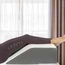 Kolbs Bed Wedge Pillow for Sleep Apnea, FSA Eligible Acid Reflux, and Back Pain Relief, with Chic Jacquard Cover - Headboard Wedges for Sleeping (Flat Top 7" Height)