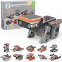 Sillbird Solar Robot Building Kit STEM Gift for Boys Girls Ages 8-14, DIY Educational Science Set for Kids Birthday, 10-in-1 Space Robotics Toys Powered by Sun with 112PCS (Grey)