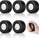 Chivao 6 Pcs Racing PU Foam Stress Toys Squeezable Wheel Stress Toys Car Party 2.56 x 1.57 Inches for Adults Anxiety Relieve Boys Racing Theme Birthday Party Supplies Black White