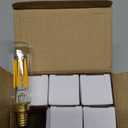 Vintage LED Edison Bulbs E12 Candelabra Dimmable Light Bulbs T6 T25 80W Equivalent,2700K Warm Light,3.58 Inch,6-Pack