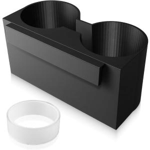 Rear Dual Cup Holder Compatible with Chevrolet Yukon Denali Tahoe Suburban and GMC Sierra Silverado 2015-2020, 3-Inch Cupholder Durable Plastic