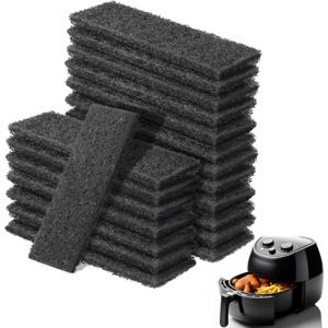 Enhon 20 Pcs Air Fryer Filter Compatible with Instant/Vortex Plus 6 Quart Air Fryer, Charcoal and Oil Vapor Replacement Filter for Odor Erase and Absorbing Grease