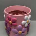 GUGUGO 8 Inch Flower Plant Pots, Cute Unique Rainbow Planter with Drainage, Flower pots, Colorful Vintage Retro Flower Pots, Succulent Pots for Indoor Plants, Eclectic Funny Room Decor Aesthetic-D