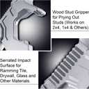 Pissente Multi Function Demolition Tool, Hammer Nail Puller Chisel Pry Bar, Manganese Steel, for Construction and Assembly