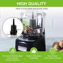 DLC-2ACBN Chopping Blade Fits Cuisinart Mini Prep Plus DLC-2A, Food Processor Blade Compatible with Cuisinart Food Processor Replacement Parts (Black)