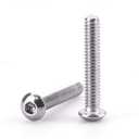 3/8-16 x 1-3/4" Button Head Socket Cap Bolts Screws, 304 Stainless Steel 18-8, Full Thread, Coarse Thread UNC, Allen Hex Drive, 10 PCS