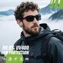 FEISEDY 3pack Polarized Sports Sunglasses for Men Women Fishing Running Baseball Outdoor UV400 Protection B9163