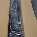 Floor Mats Compatible with Chevrolet Silverado & GMC Sierra 1500 Double Cab 2014-2018, All Weather TPE Floor Liners, Custom Fit Car mats, 1st & 2nd Row, Black