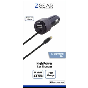 Be productive while sitting in rush-hour traffic by charging your phone! The ergonomic shape plugs right in to your car charger and pulls out easily, with side grips. The lightning cable plugs in to your Apple iPhone 5, 5S, or 5C