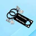 Ghloyza 2PCs Housewarming Gifts Sweet Home Keychain 2025 New Home Gift New House Keyring Sweet Homewarming Gifts for Women Couple Friends Adventures Home Owners Keychains