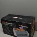 Mueller UltraToast Full Stainless Steel Toaster 4 Slice, Long Extra-Wide Slots for Bagels and Waffles, 6 Browning Levels, LED Display, Cancel/Defrost/Reheat Functions & Removable Tray, Kitchen Gadgets