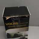 Small Portable Space Heater for Indoor Use - VOCRS 1500W PTC Electric Heater with Thermostat, Remote Control, 12H Timer, Eco and Fan Mode, Rapid and Safe Heating for Bedroom, Office