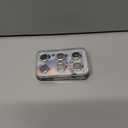 2 x AGVEE 3+3 6 Pack for iPhone 15 6.1" / 15 Plus 6.7" Camera Lens Cover Protector, Metal Ring 9H Tempered HD Glass Camera Cover Protector Film, Silver