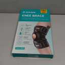 ZEAZEN Hinged Knee Brace with Dual Hinges & Patella Compression Pads – Strong Knee Support for ACL, MCL, Meniscus, Joint Stability – Adjustable Open Patella Design for Men and Women, Plus Size Fit (Large)