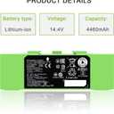 Dentsing ABL-F Battery for iRobot Roomba i7 i7+ j7 j7+ 7158 7150 7550 7558 i3 i3+ 3150 i4 i4+ 4150 i8 and e5 e6 e5150 e6198 Replacement Battery for Roomba i & e & j Series 4460mAh 14.4V