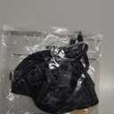Wingslove Women's Front Closure Bra Sexy Sheer Mesh Satin Bra Plunge Unlined Underwire with Removable Shining Straps (Black), 36D