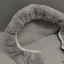 TOWN & COUNTRY EVERYDAY Ultra Plush Solid Tufted Toilet Lid Cover, Soft and Absorbent, Non-Slip Cover, Machine Washable, Grey, 18"x19"