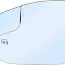 Driver Left Side Mirror Replacement for 2012-2018 Ford Focus Side Mirror Glass - Side View Heated Convex Mirror Glass with Rear Holder, Replace CM5Z-17K707-H