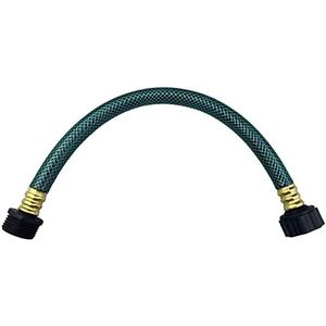 Darnassus PVC Garden Hose 1/2 Inch, Flexible Water Hose with Male and Female Fittings, No Leaking, Heavy Duty, for Household, Outdoors, Lawns, Patio (1 FT, Green, Plastic Fittings)