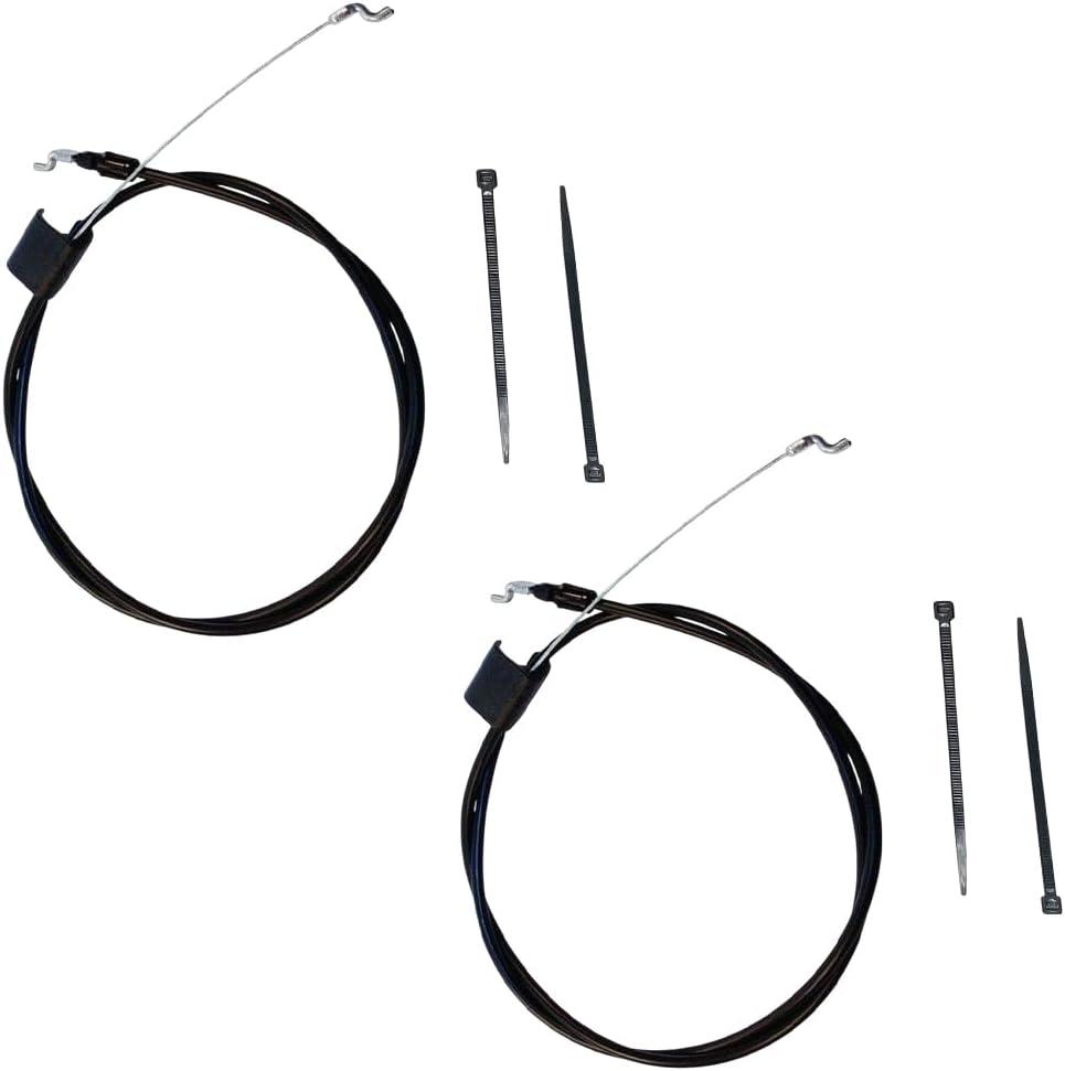 Diskary 582991501 Lawn Mower Throttle Cable, 158152 Engine Zone Control Cable Compatible with Craftsman Husqvarna Poulan Pro Sears Weed Eater Walk-Behind 198462 Zone Control Cable (2, 158152)