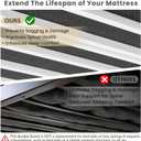 54''x75'' Full Folding Bunkie Board, Durable Under Bed Mattress Support, Anti-Sagging Bed Base Replacement for Box Spring