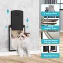ClawJaw Extra Large Dog Door for Wall, Metal Frame and Telescopic Tunnel Pet Door, Double-Sided Wind Deflector and Magnetic Flaps, Easy to Install, Black (Pets Up to 220 Lb) X-Large
