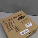 Abeja G40 Globe Patio String Light, 50Ft G40 Red White String Lights with 27 G40 LED Bulbs(2 Spare), Hanging Patio Globe String Light for Christmas Garden Holiday Party Decor-Green Line