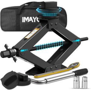 2.5 Ton Car Jack Designed for Mercedes Benz, Scissor Jack for Benz Vehicle with 2PCS Jack Pad, Tire Changing Kit Compatible with Mercedes Benz A B C E R S Class CLA CLC CLK GL GLA G GLE GLC M