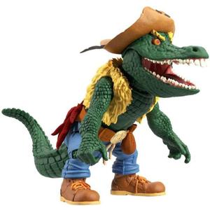 Super7 ULTIMATES! Teenage Mutant Ninja Turtles Leatherhead - 7" TMNT Action Figure with Accessories Classic Cartoon Collectibles and Retro Toys