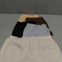 LALESTE Women's Boyshort Underwear Full Coverage Seamless Panties Soft Stretch Boxer Briefs 5 Packs L