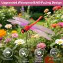Dragonfly Clip Bug Repe Llent - 3D Dragonfly Clips,6 Pack-Garden Decor Deer and Horse Fly Deterrent for Indoor/Outdoor Garden