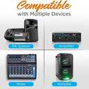Pyle Channel Microphone System-VHF Fixed Dual Frequency Wireless Set with 2 Handheld Dynamic Transmitter Mics, Receiver Base-for PA, Karaoke, Dj Party (PDWM2135) , Black