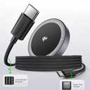 for 15W Magsafe Wireless Charger, Qi2 Magnetic Wireless Phone Charger with 6.6ft Cable Fast Charging Pad for iPhone 17 Air 16 15 14 13 12 Pro Max Airpods(20W Adapter Included), 2 Pack (Black)