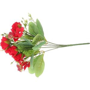 Artificial Rose Flowers Simulation Bouquet Large Red Decorative Fake Roses for Wedding Party Home Desktop Decor