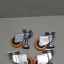 W B D WEIBIDA 3” Leveling Swivel Casters Wheels, Industrial Grade Workbench Casters Set of 4, Retractable Casters with Adjustable Leveling Feet 1800 LBS, Heavy Duty Casters Wheels for Equipment