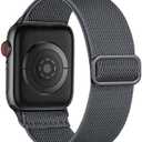 2 Pcs Maledan Stretchy Solo Loop Compatible with Apple Watch Band Women Men 40mm 44mm 45mm 41mm 38mm 46mm 49mm 42mm, Soft Nylon Elastic Braided Strap for iWatch Series 11 10 9 8 7 6 5 4 3 2 1 SE Ultra