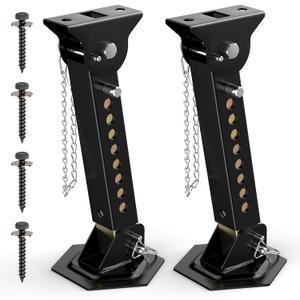 Telescoping RV Camper Accessories - 2 Pack Trailer Stabilizer Jacks, Adjustable 12" to 18", Slide Out Supports 1000 Lbs Capacity Each