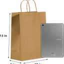 Vanhel 10x5x13in Kraft Paper Bags 100Pcs Brown Paper Bags with Handles Bulk, Recycled Paper Gift Sacks,for Gifts,Retail,Merchandise,Grocery,Birthday Wedding Party Favor, Take-out