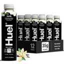 Huel Black Edition Ready-to-Drink | Vanilla Meal Replacement Shake | 35g High Protein Drink | 27 Vitamins & Minerals, Vegan, Gluten Free | Plant Based | High Fiber, Low Sugar | 16.9 Fl Oz, 12 Pack