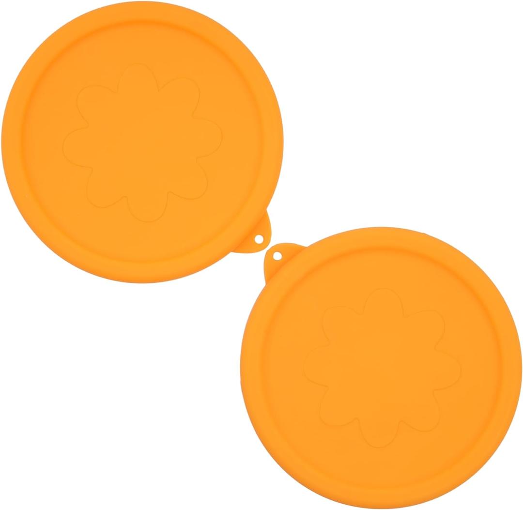 2 Pack Silicone Replacement Lids Only Fit for Pyrex 7401-S 3-Cup Sculpted Glass Mixing Bowls, Small Size Silicone Covers, Dishwasher & Microwave Safe