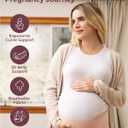 Momcozy Belly Bands for Pregnant Women, One-Piece & Portable Pregnancy Belly Band with Ergonest Back Support & Breathable Fabric Adjustable Maternity Belt for Small/Round/High-Carrying Belly