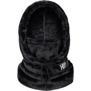 Ski Mask for Women Balaclava Women Men Windproof Thermal Hood Winter Neck Warmer with Plush (One Size, Black)